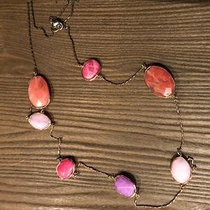 Long Loft Multi Colored Stone Necklace